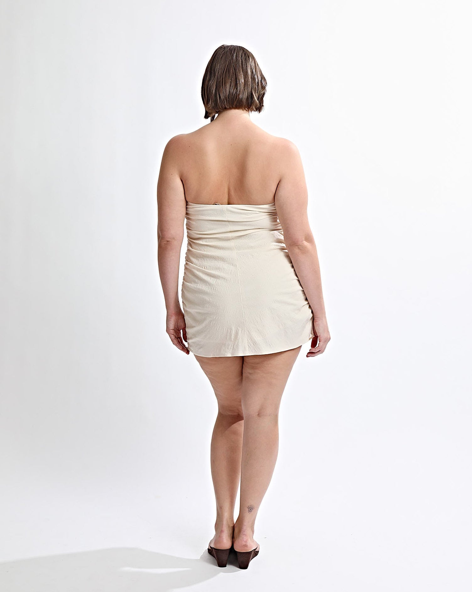 Heidi Strapless Mini Dress Cream