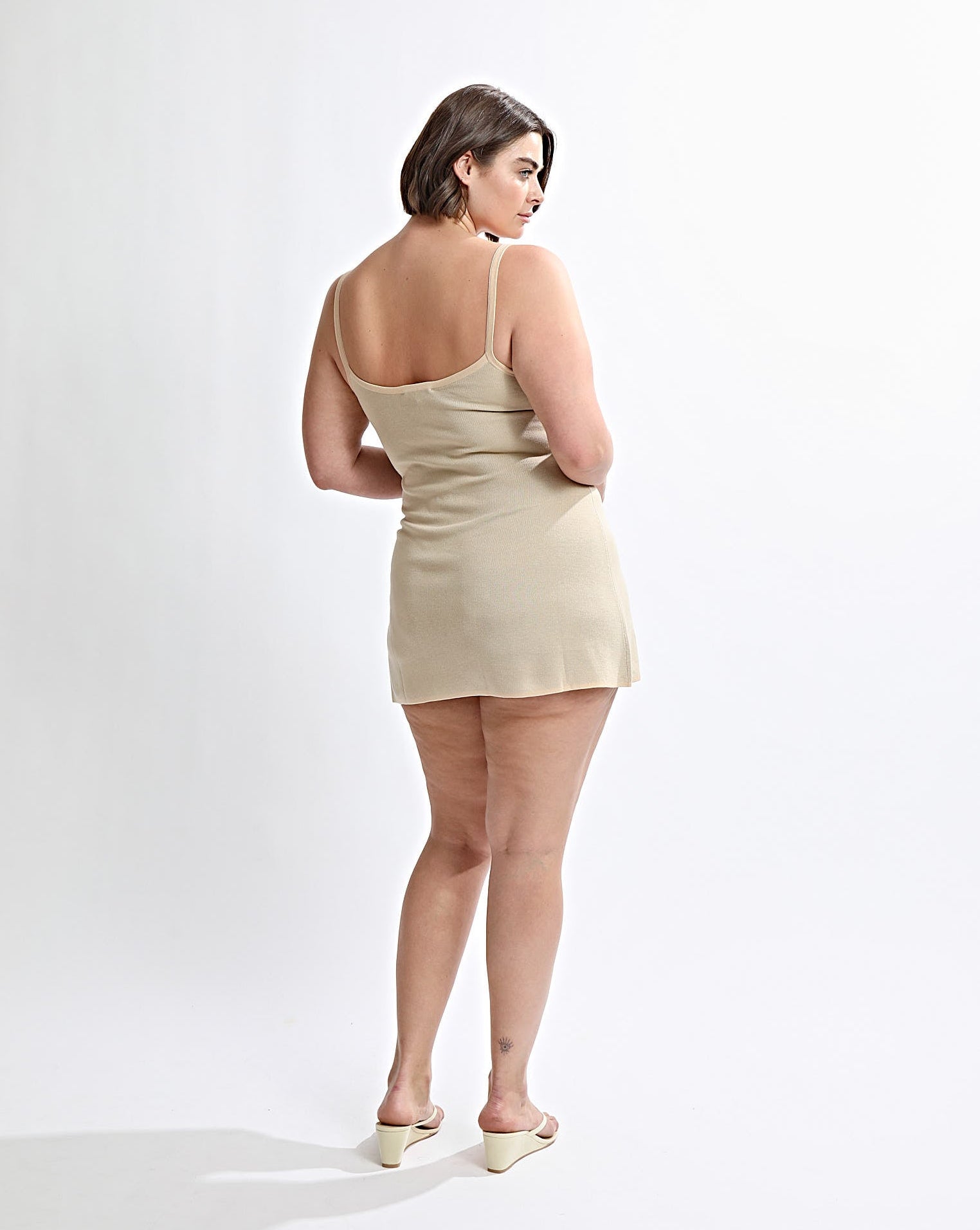 Cali Knit Mini Dress Sand