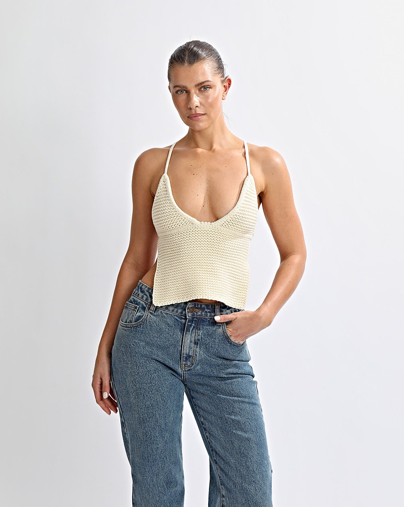 Uma Knit Top Cream
