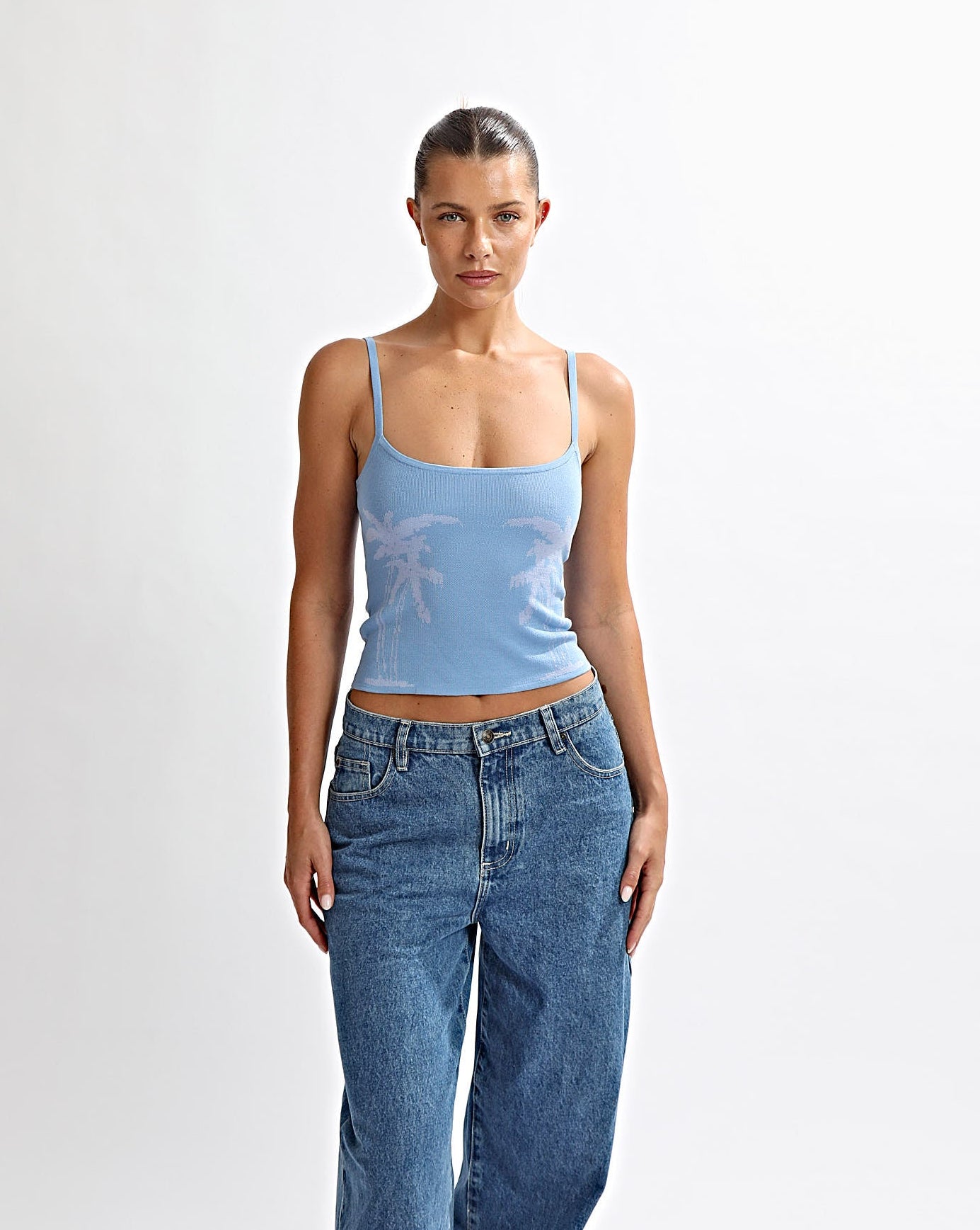 Cali Knit Tank Azzure