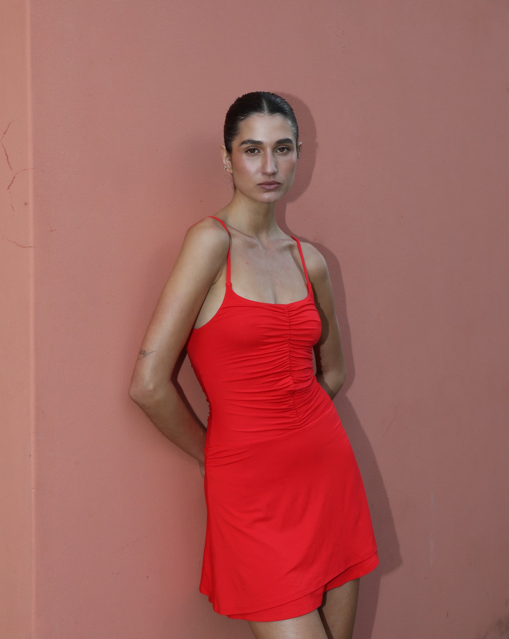 Sienna Mini Dress Raspberry