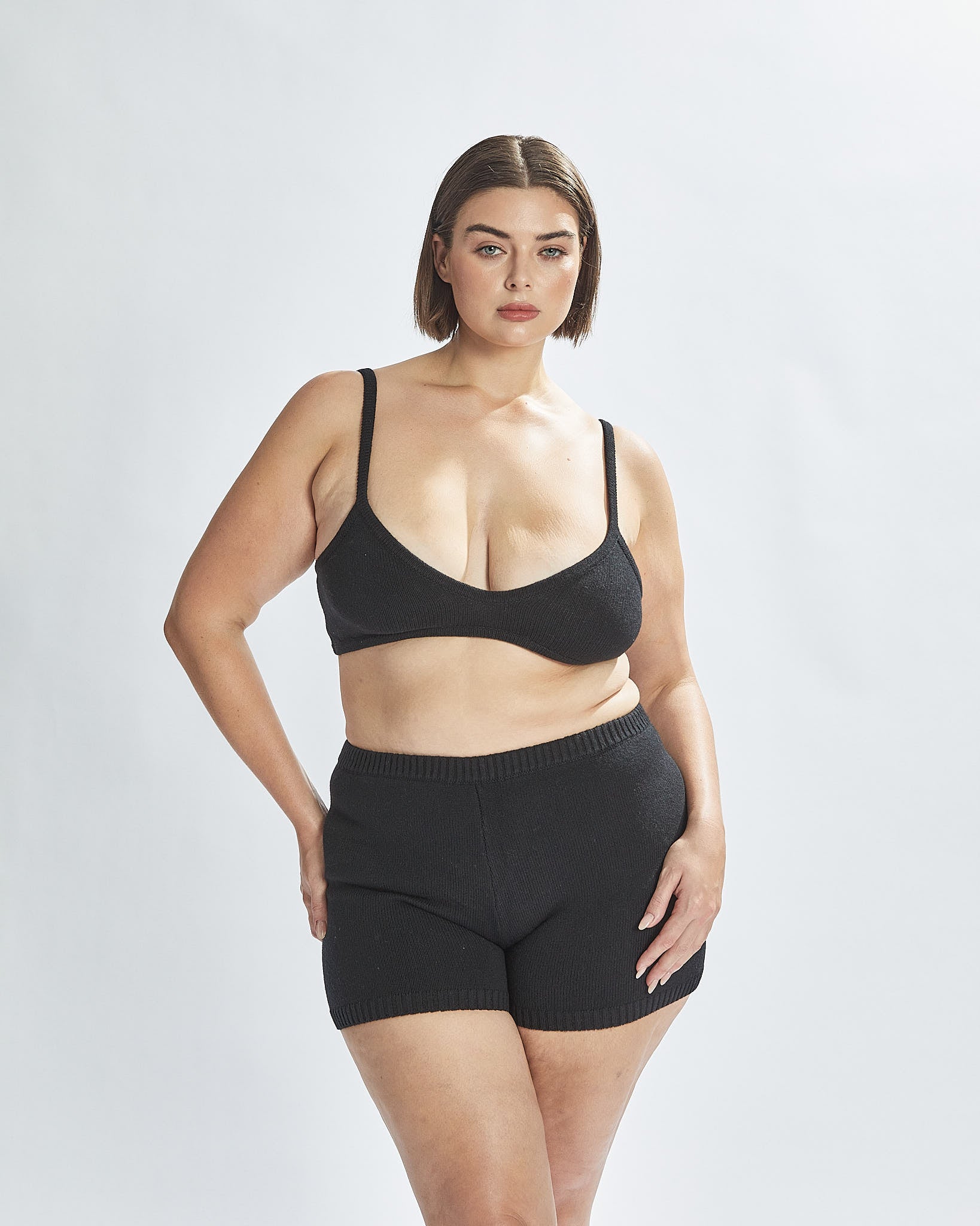 Drew Knit Bralette Black