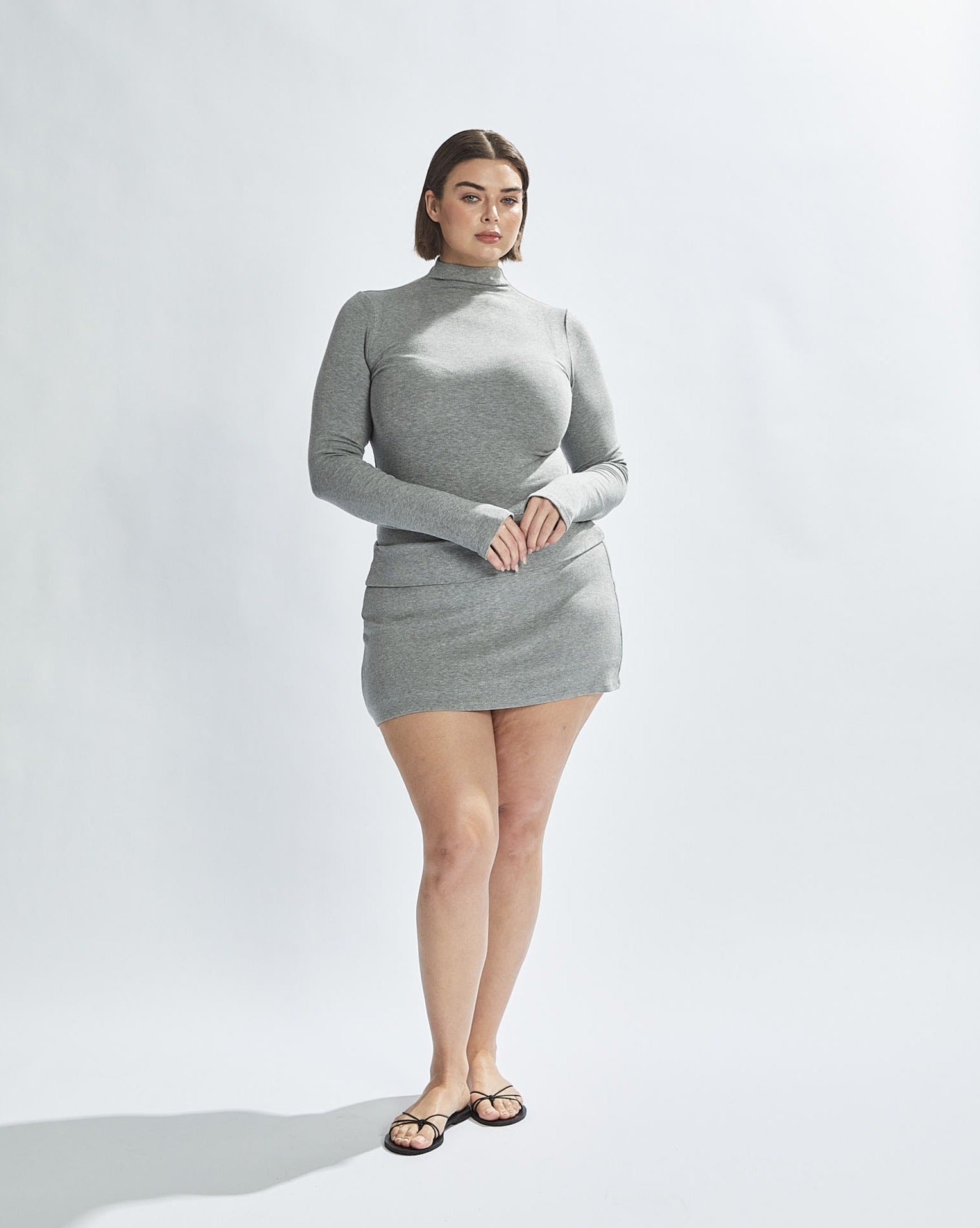 Sophia Long Sleeve Top Grey