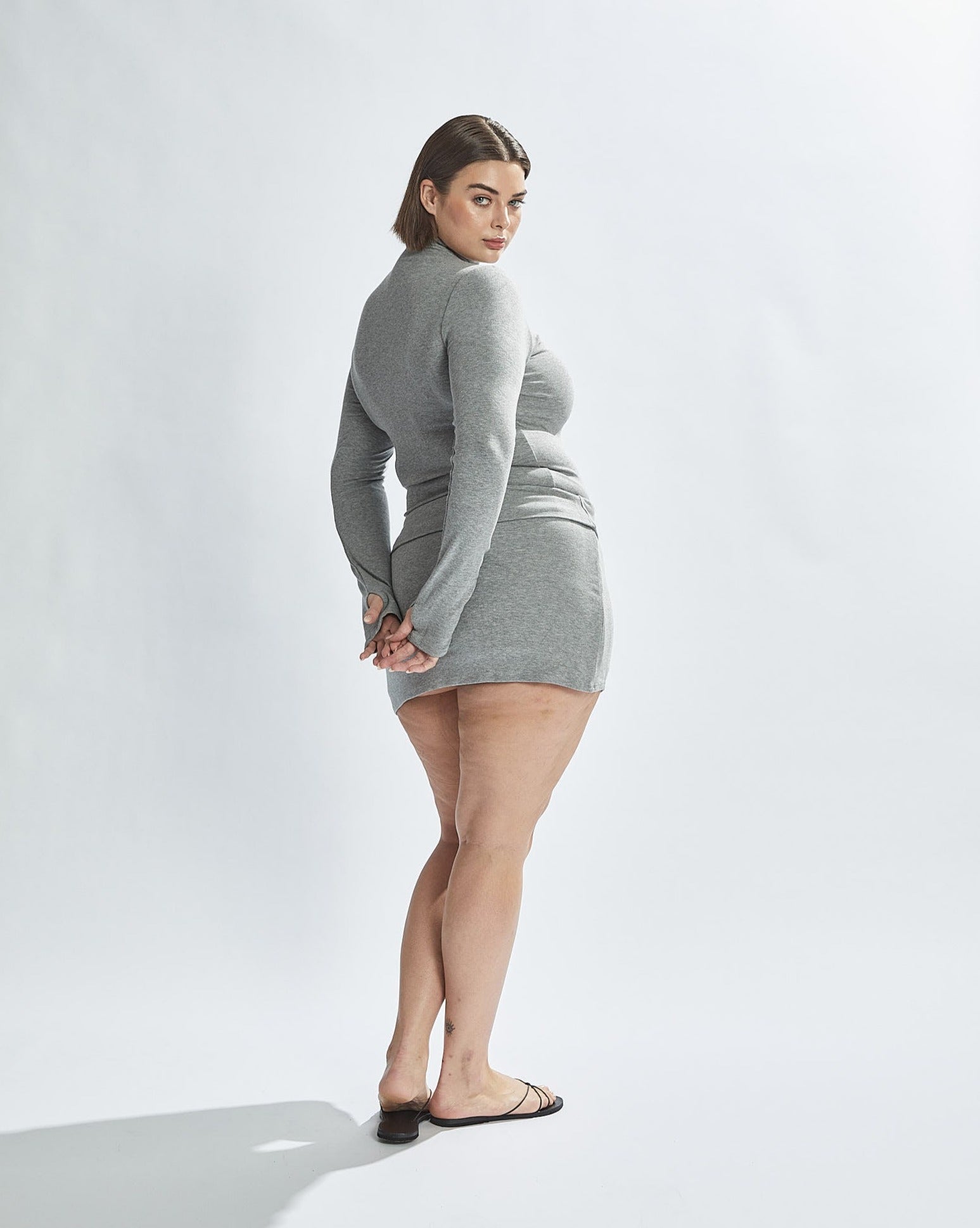Sophia Long Sleeve Top Grey