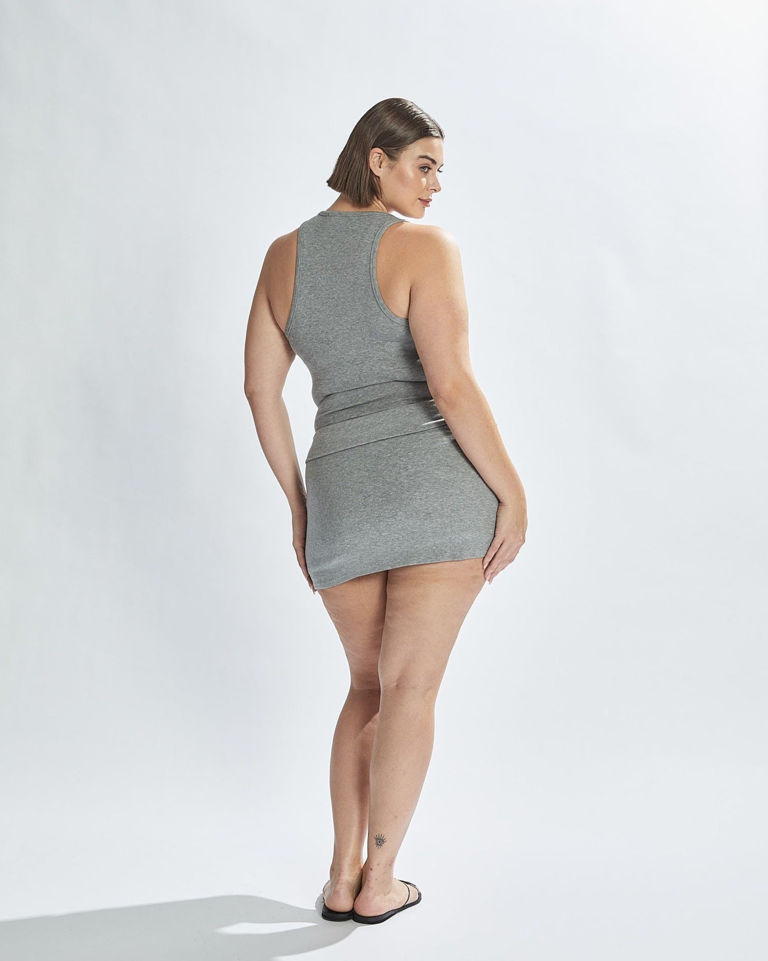 Sophia Mini Skirt Grey